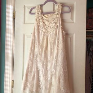 Altar’d State Cream Lace Dress